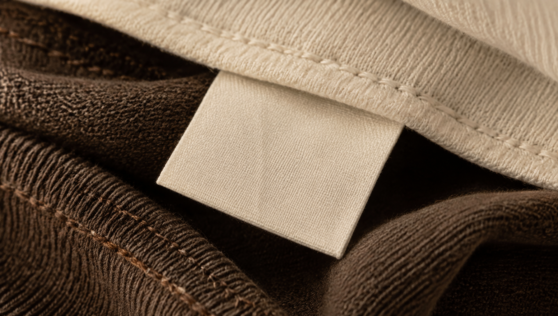 Folded finished garments before packing